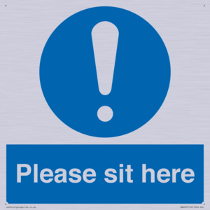 Please sit here
